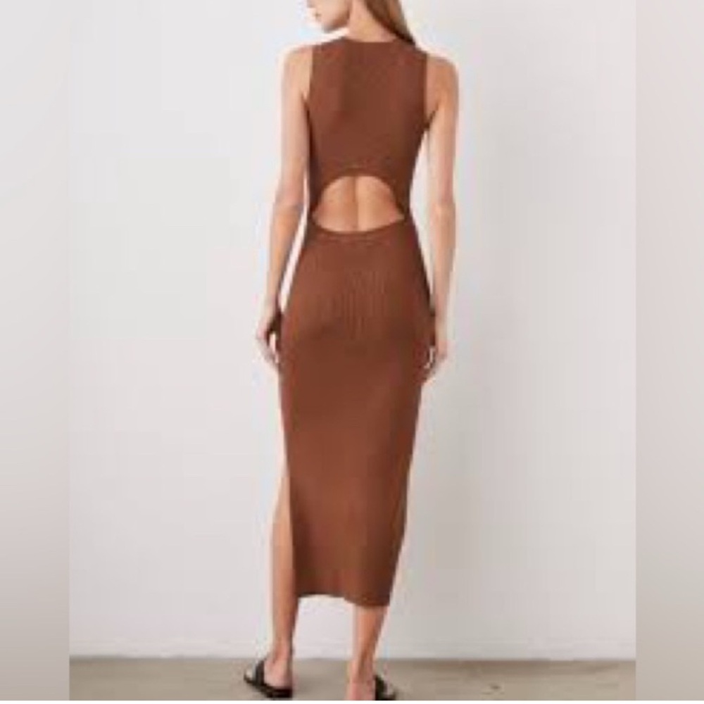 Rails Open Back Brown Dress